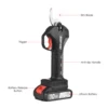 Nanwei 21V Brushless Cordless Electric Pruning Shears Rechargeable 10Ah Lithium Battery Powered Tree Branch Pruner Garden Tools 6