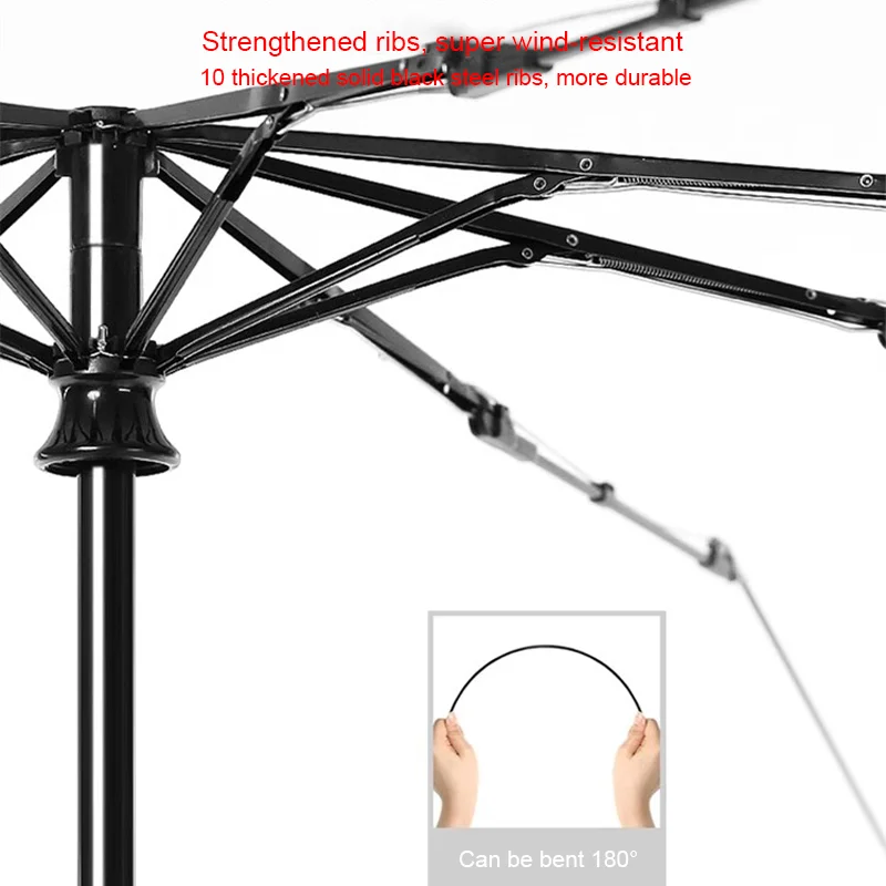 For Mercedes Benz AMG W203 W206 W220 W205 W211 W212 10 Bone Rain protection Windproof anti-UV Fully Automatic Large Umbrella