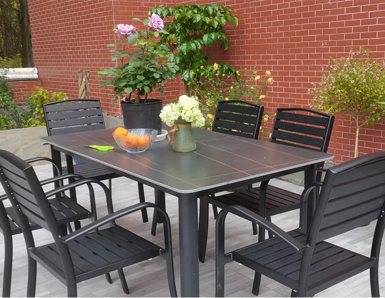 Dining Garden Furniture Outdoor Sets Unique Pool Home Back Yard Patio Furniture Sets Lounge European Modern Mueble Jardin Chairs