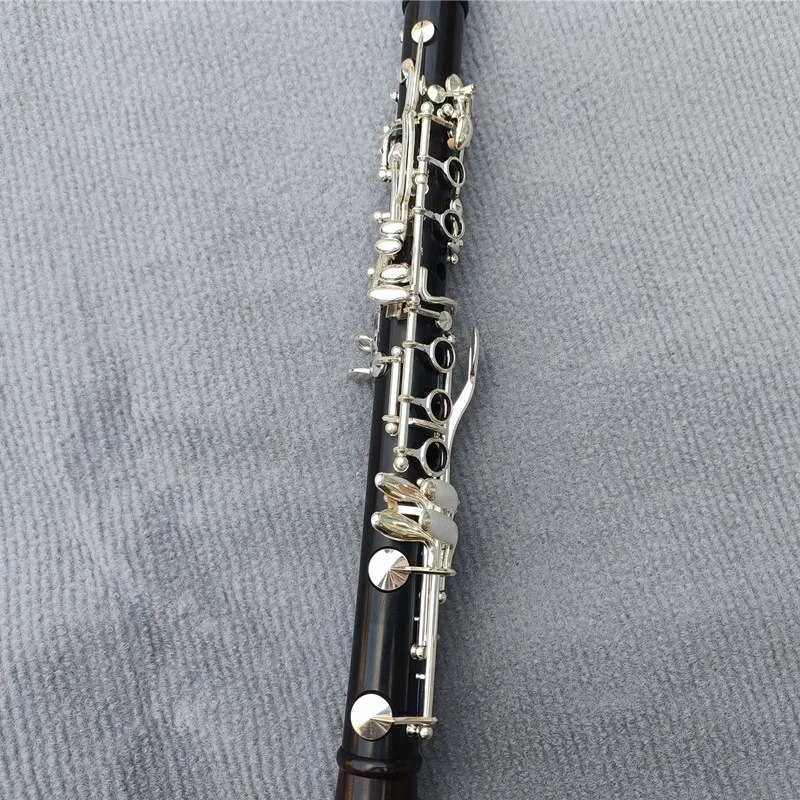 Professional Ebony Clarinet E tone Silver plated Grenadilla Solid wood
