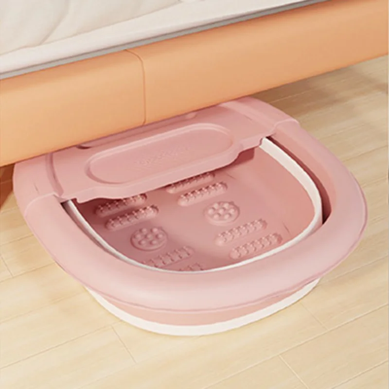 Collapsible Foot Bath Tub for Foot Massage and Soaking, Foldable Portable Spa Basin for Care