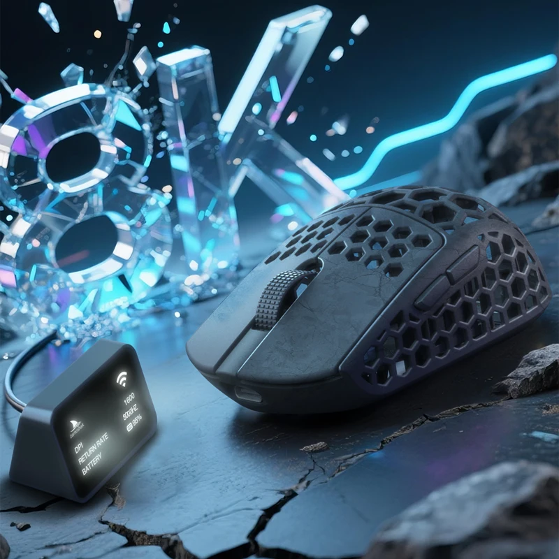 Darmoshark M5 AIR Gaming Mouse Wireless Forged Carbon Fiber 31g