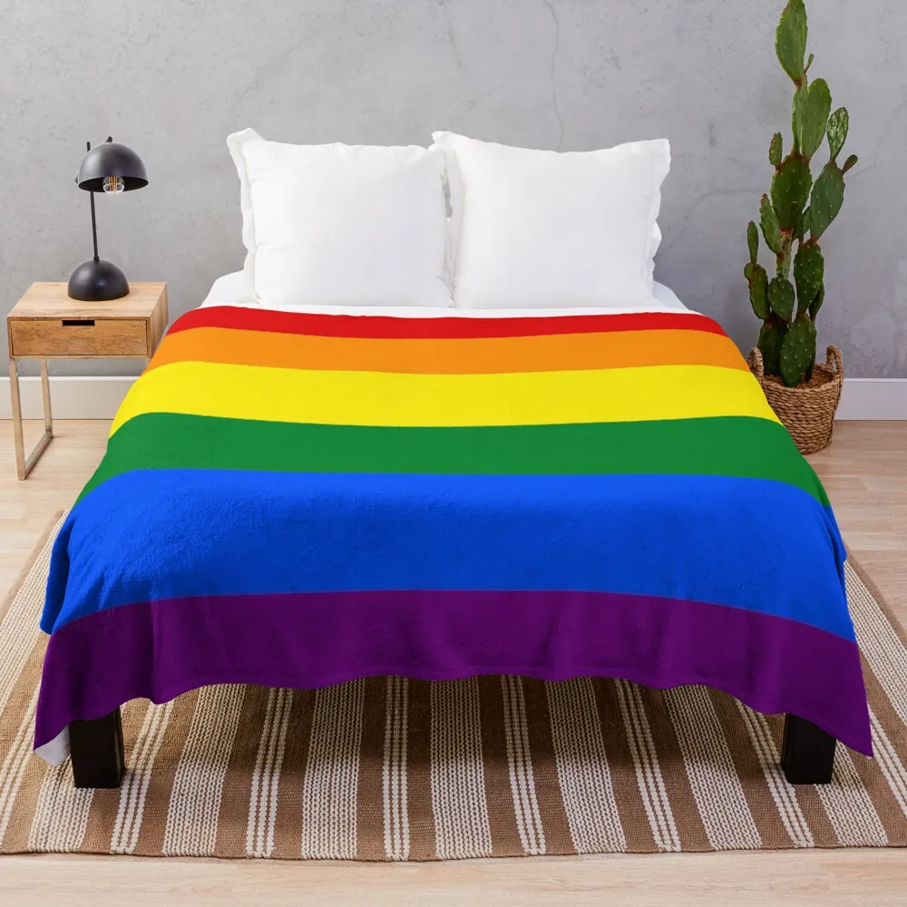 

Gay Pride Blanket| LGBT Flag Phone Accessory| LGBTQ Rainbow| Pride Month| Pride Parade Throw Blanket Blanket With Fur