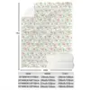 SRH Classical-design flannel, elegant patterns, heat-retaining. Bedroom Hanukkah elder gift. 3
