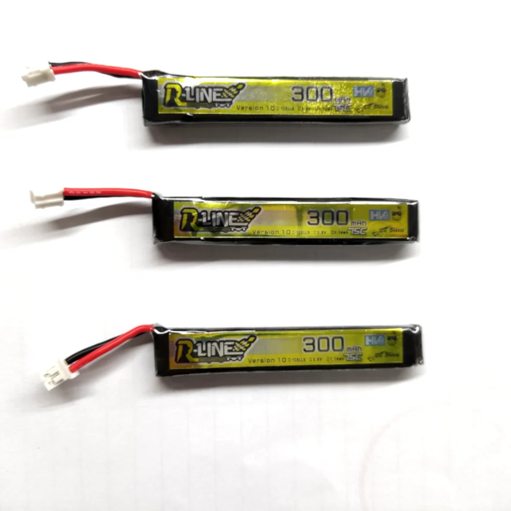 Original HappyModel Mobeetle6 1s 300mah Lipo Battery for RC Drones fpv rc tools rc airplane