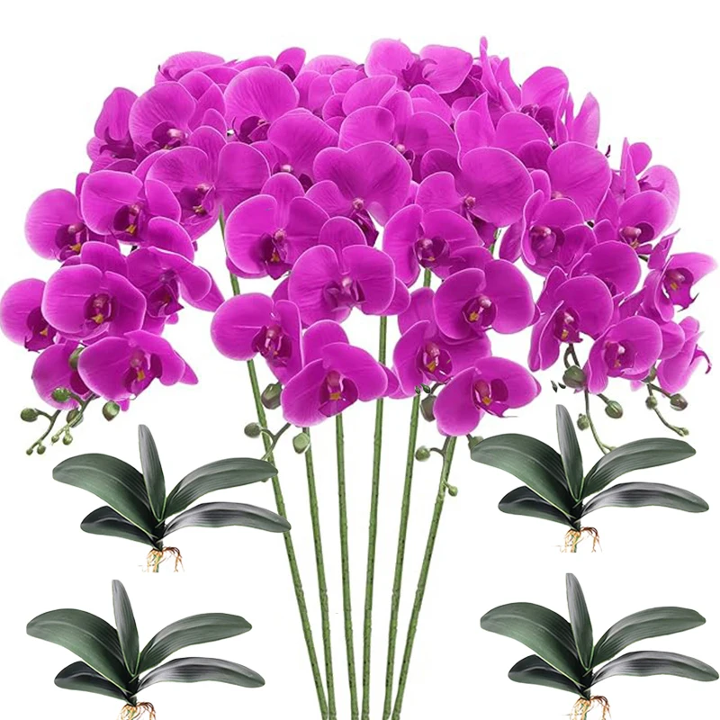 FOTEEWL Set 75 Steli Di Piante Finte E Fiori Finti – Verde Grigio Per Bouquet Fai Da Te, Centrotavola Matrimonio