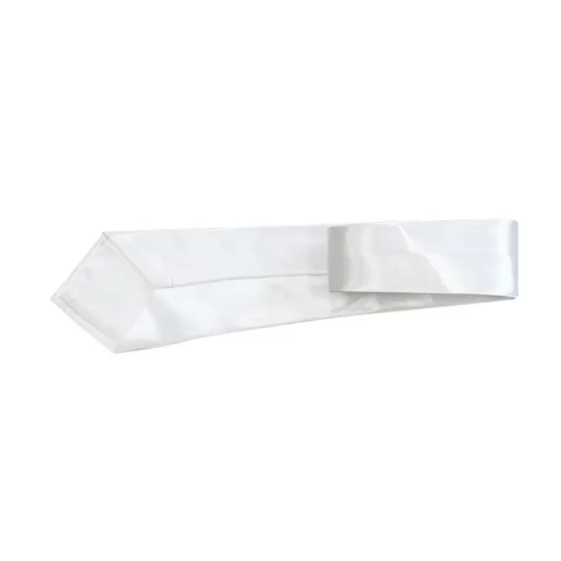 Fashion Sublimation White Blank Solid Color Tie Children Adult Elastic Necktie School Boys Girls Kids Baby Wedding For Diy neck tie
