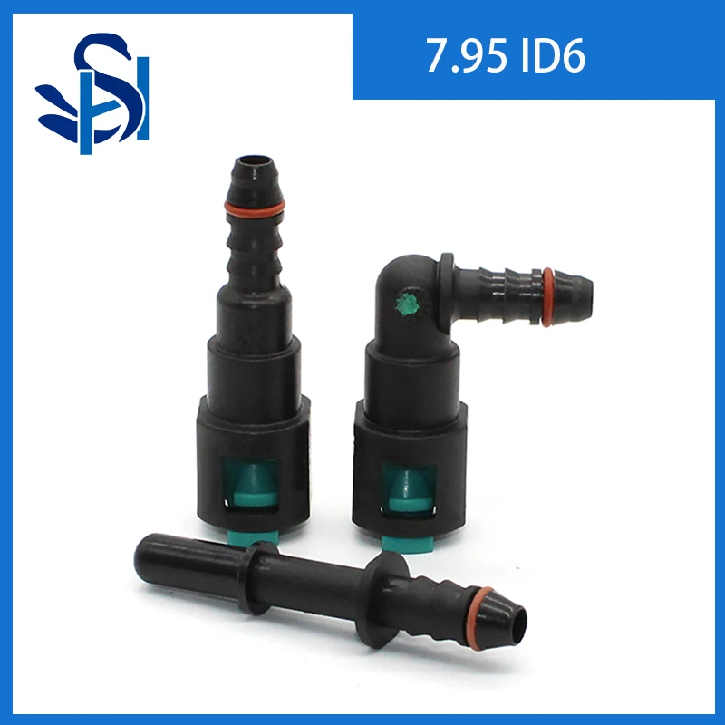 7.95 ID6 Auto Car Fuel Line Hose Coupler Quick Release Connector Fuel Line Rubber Hose Carburetor Part Fuel Line Connector Hose Coupler