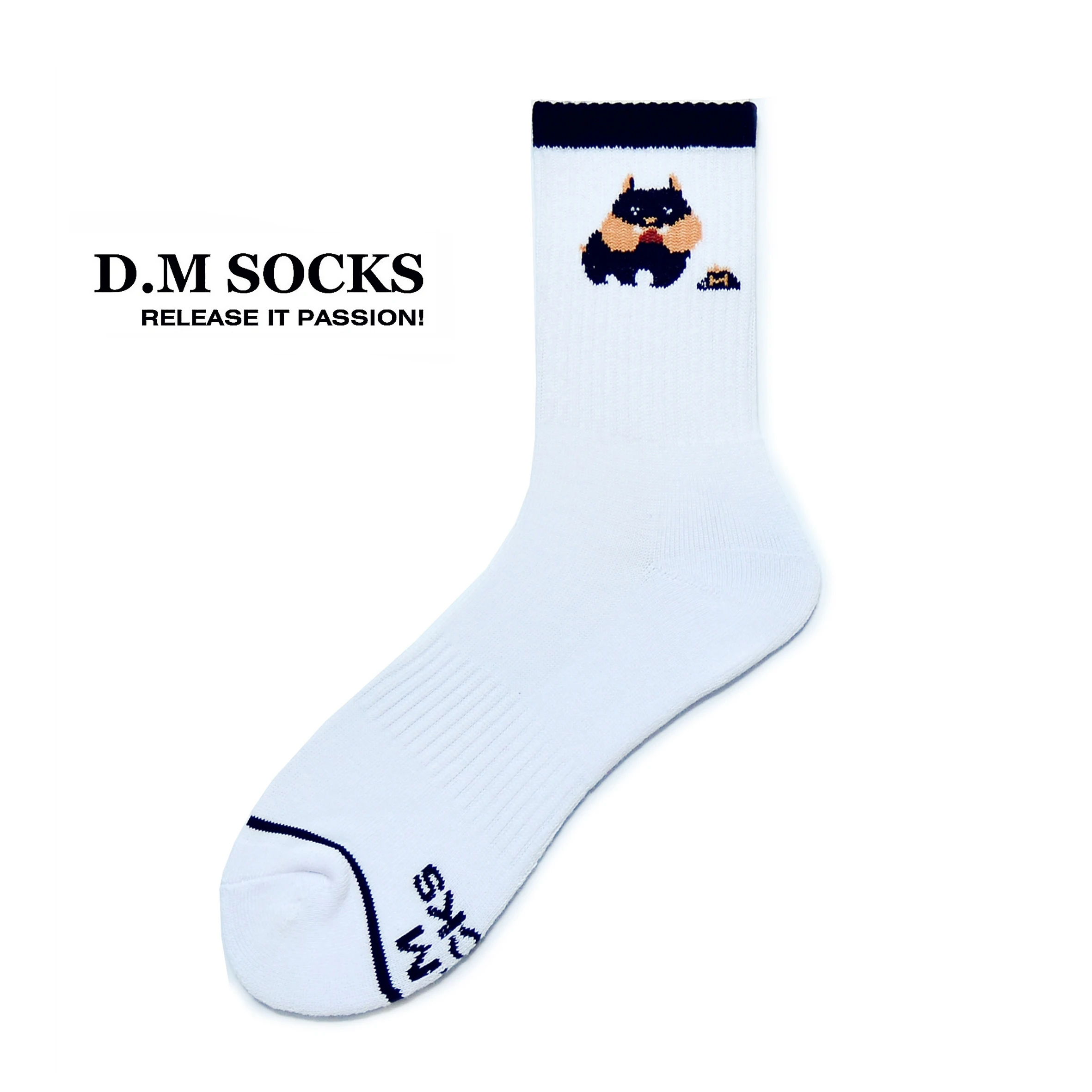 

Hot Dachshund Doberman Chihuahua Bulldog Schnauzer Animal Pattern Men Socks Towel Sweat-absorbent Original Sports Socks