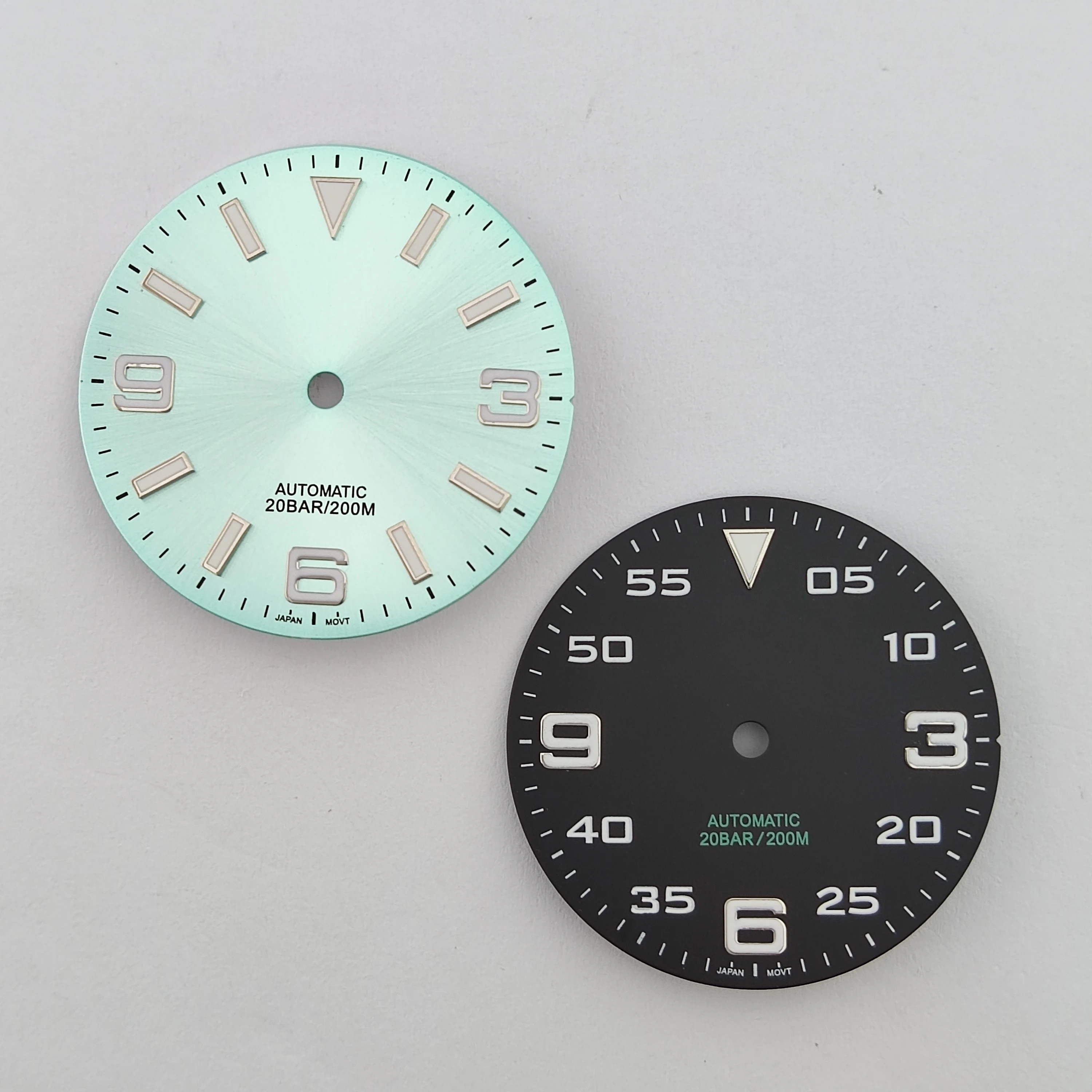 Green-Illuminated 28.5mm Watch Dial Accessory