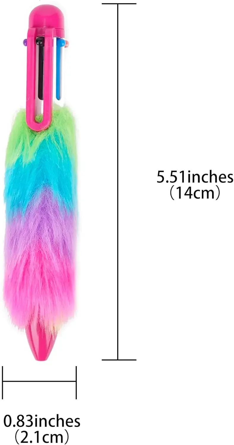 36 pezzi all'ingrosso penne a sfera retrattili soffici multicolori studente che imparano penne arcobaleno materiale scolastico per ufficio dell'insegnante - immagine 5