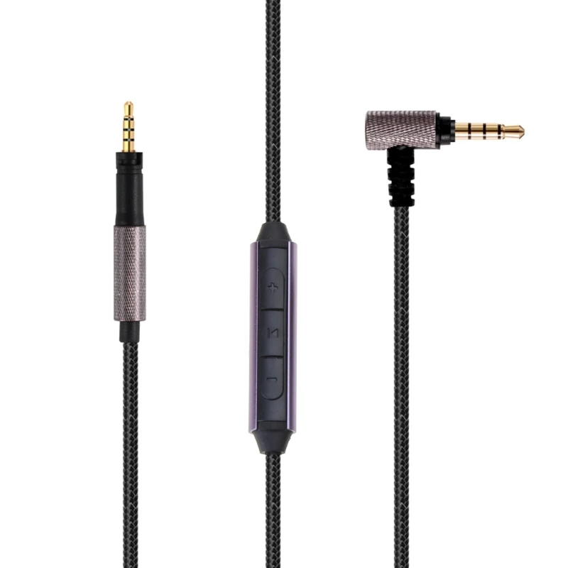 Spina Da 3.5Mm A Jack Da 2.5Mm Cavo Auricolare Per Sennheiser Momentum2.0 Cuffie Filo Ofc Placcato Argento