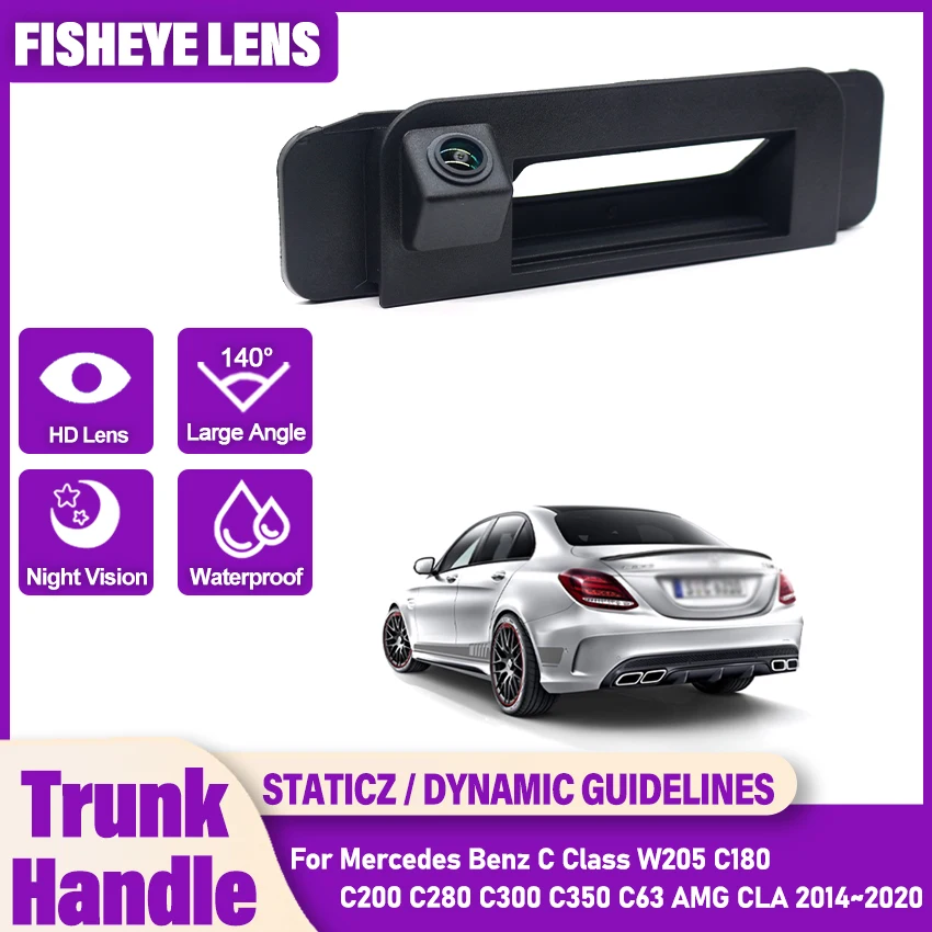 CCD HD Car Trunk Handle Rear View Camera For Mercedes Benz C Class