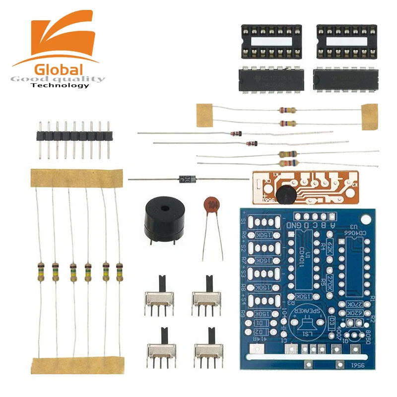 16 Music Sound Box BOX-16 Board 16-Tone Electronic Module DIY Kit Parts Components Soldering Practice Learning Kits for Arduino