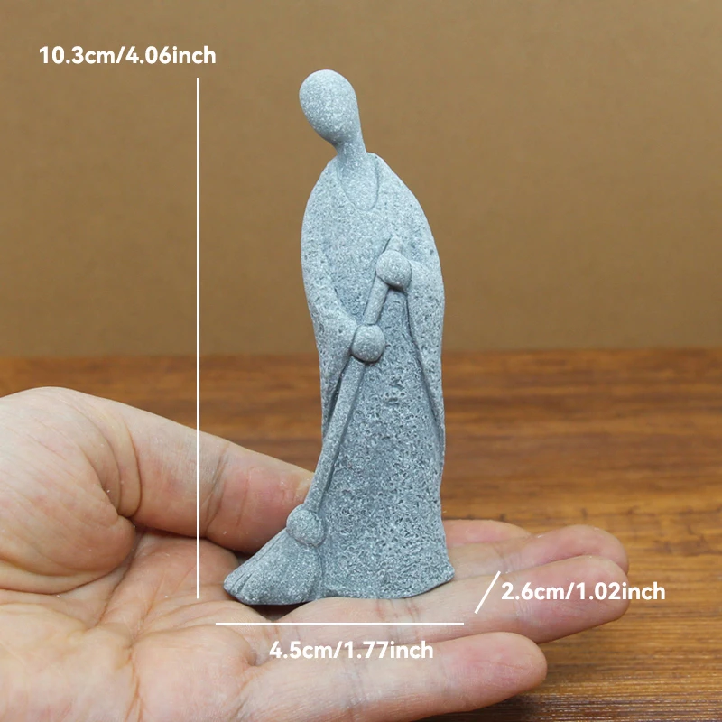 Tranquil Meditation Buddha Stone Statue for Zen Garden and Home Decor