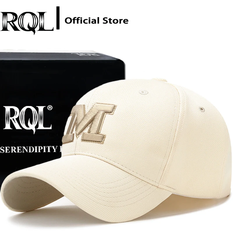 

Structured Curved Bill Baseball Cap for Men Winter Embroidery Letter M Fashion Women Golf Dad Hat Trucker Cap Golf Hat Outdoor