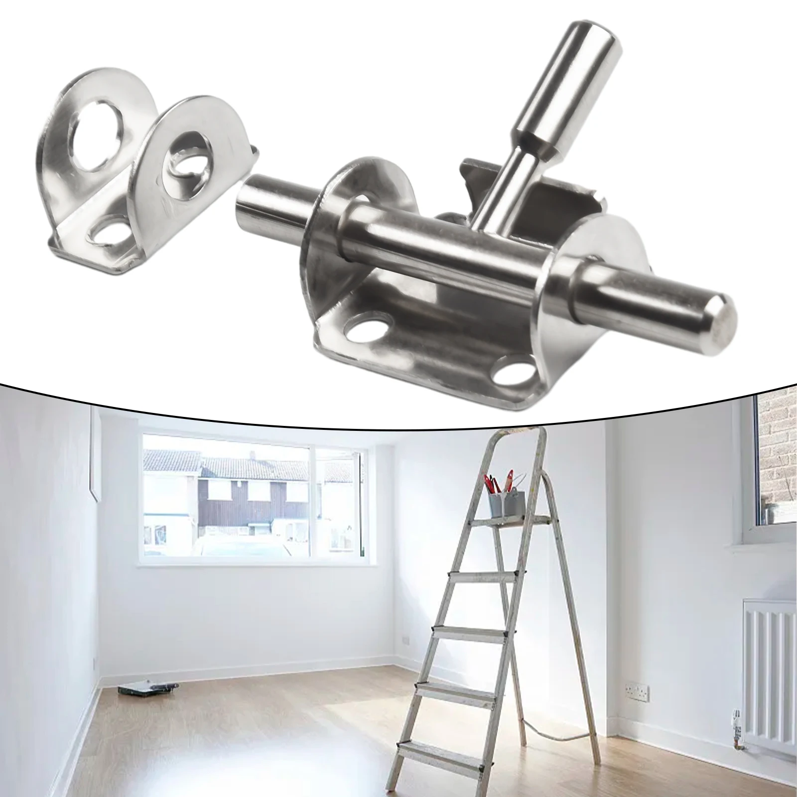 Description Picture 3 of itemDurable Wooden Door Latch Stainless Steel Lock Hasp Anti-theft Thickening Bolt Door Latch Household Burglar-proof Hardware