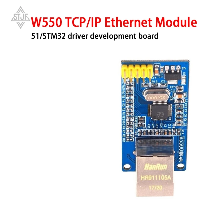 1 Stück W5500 Ethernet-Netzwerkmodule für Arduino TCP/IP 51/STM32 SPI-Schnittstelle 3,3 V 5 V I/O MCU