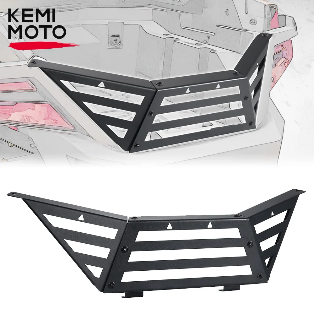 

KEMIMOTO UTV Rear Tailgate Cargo Extender Steel Bed Enclosure Kit Compatible with Polaris RZR Pro R / RZR Pro R 4 2022 2023