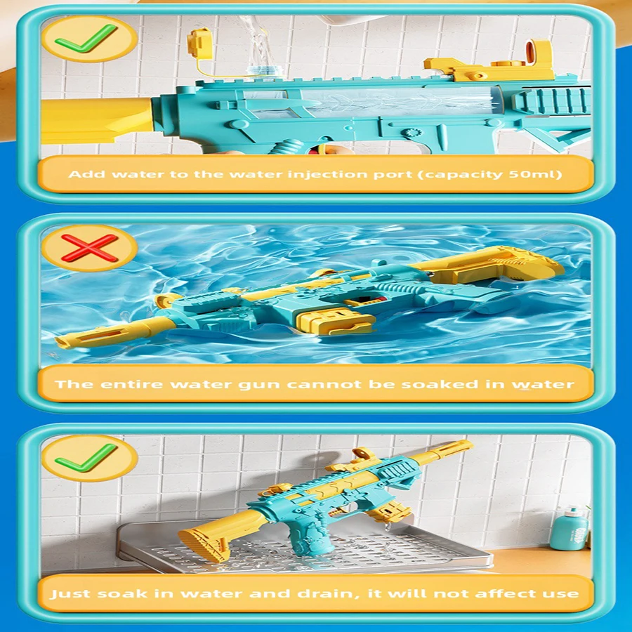 High-Pressure Automatic Water Gun Toy for Kids – Perfect for Summer Fun