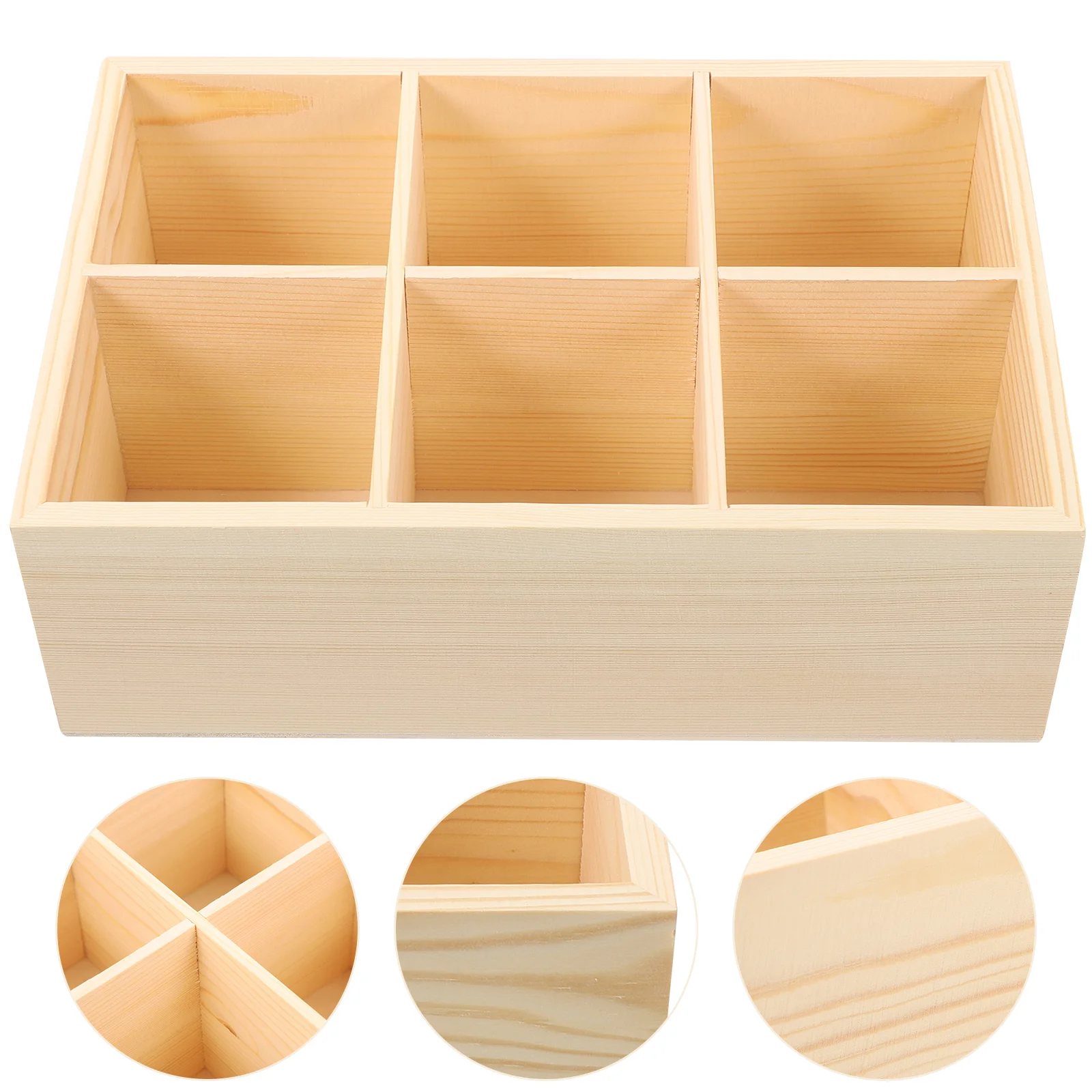 

Multi-Slots Wooden Pen Holder Sorting Box Pencil Storage Rack Marker Crayon Stationery Storage School Stationary Supplies