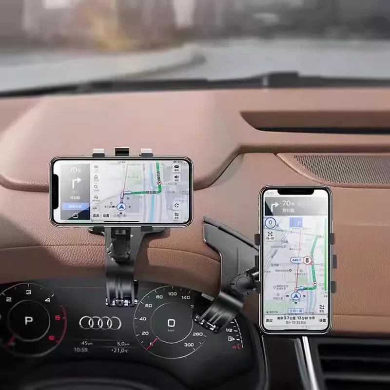 Phone Mount for Car Dashboard, 1080 Degree Rotation Dashboard Cell Phone Holder, [Multi-Angles] Universal Car Phone Clip Holder