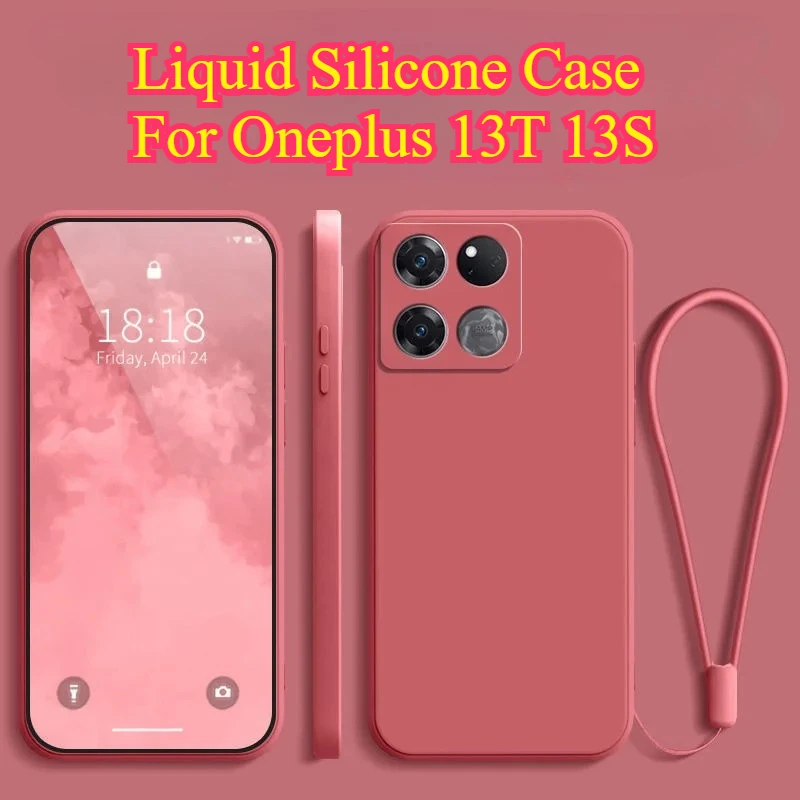 Liquid Silicone Lanyard Ring Holder Case with Camera Lens Protection