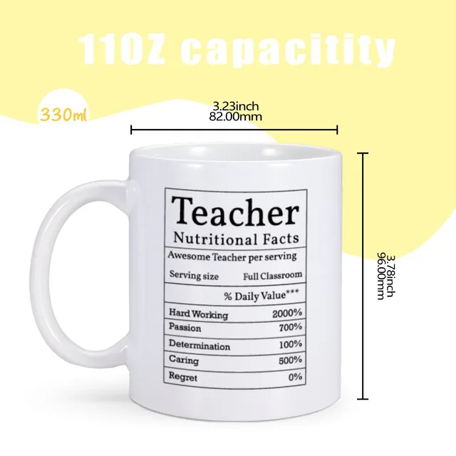 스승의 날을 위한 특별한 선물 - 멋진 선생님 세라믹 커피 머그잔