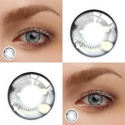 Vibrant Anime - Inspired Colored Contact Lenses - Yellow, Hazel, Brown, Green & Gray (ANIME Grey)