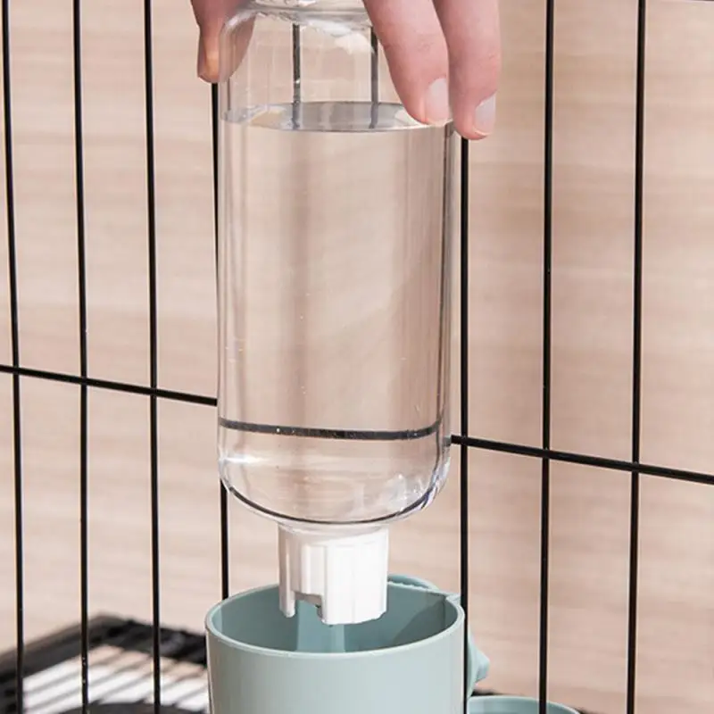 

Hanging Pet Water Dispenser Food Container Dispenser Container Dispenser Hanging Bowl Water Bottle Pet Cage Hanging Feeder