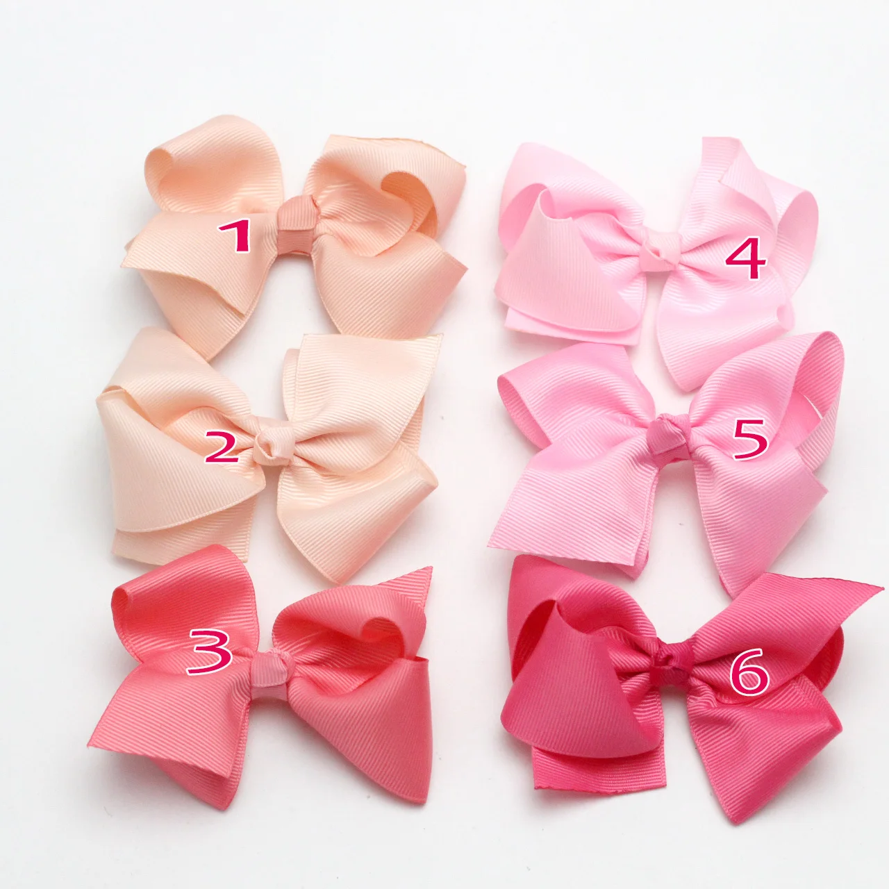

10PC Hair bows girls Hair Accessories Ribbon Bow Baby Headwear Hair Clip Ribbon Bowknot Clip Grosgrain Hairbow Kids Hairpin