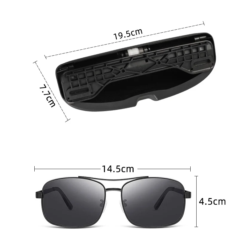 Auto Styling Sonnenbrille Halter Brillen Lagerung Box Fall für Ford