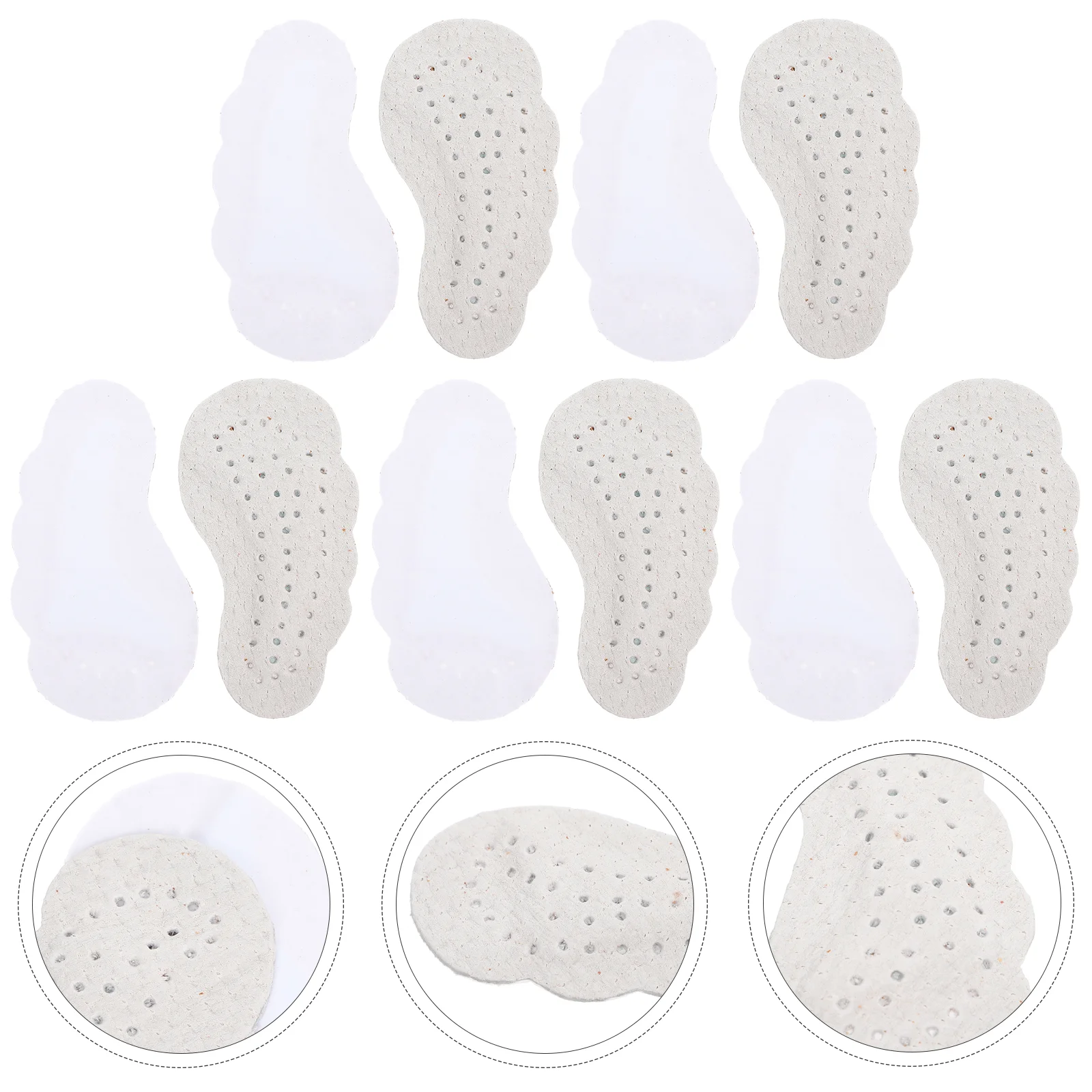 5 Pairs Anti Slip Stickers for High Heels Shoe Inserts Half Insoles Anti-slip Forefoot Pads Anti-skid Pigskin Cushions Women's
