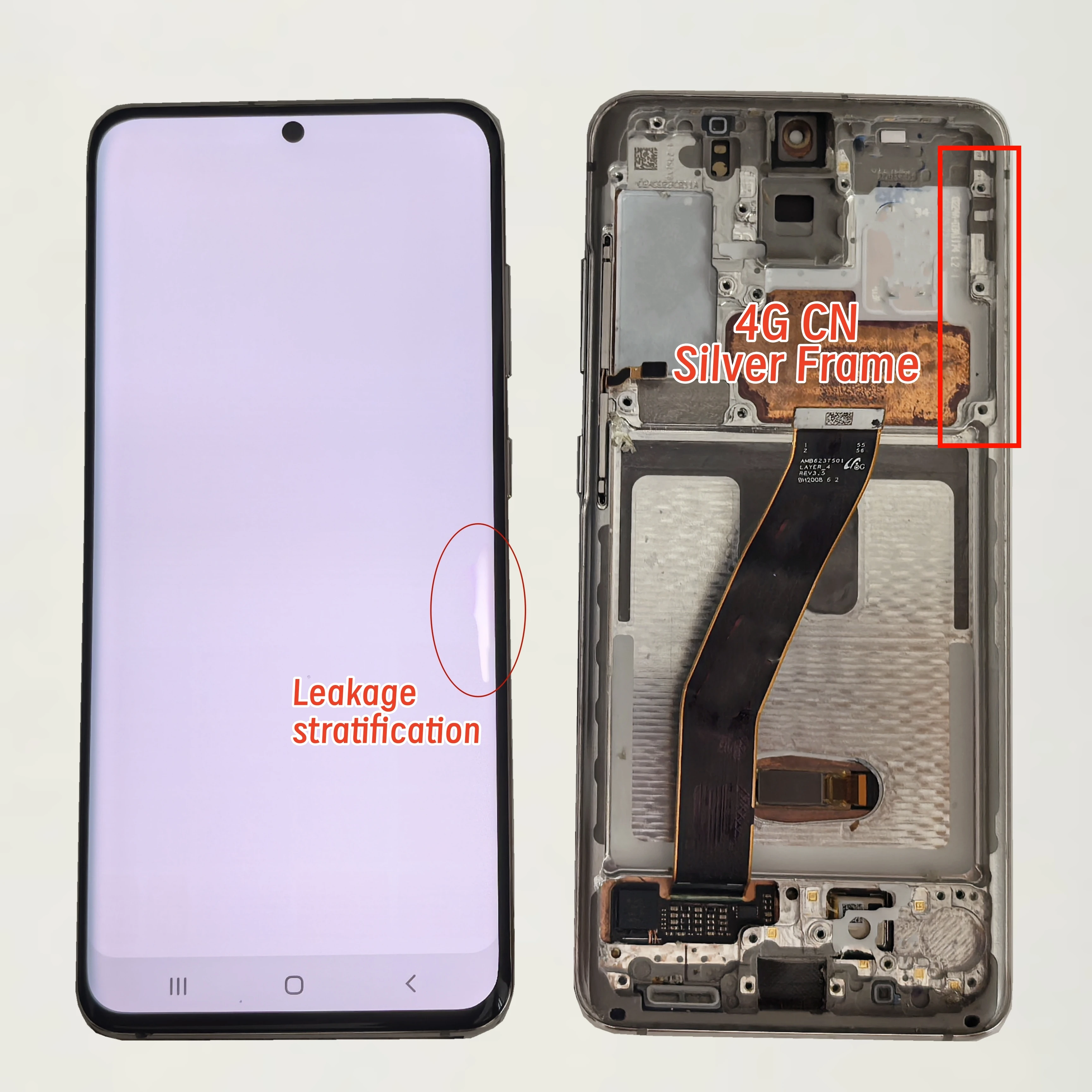 Schermo S20 da 6.2 Pollici The Burning Shadow Blackdot per Samsung Galaxy S20 G980 G980F G980F/DS G981V G981F/G981F/DS LCD, Cornice 4G/5G - immagine 3