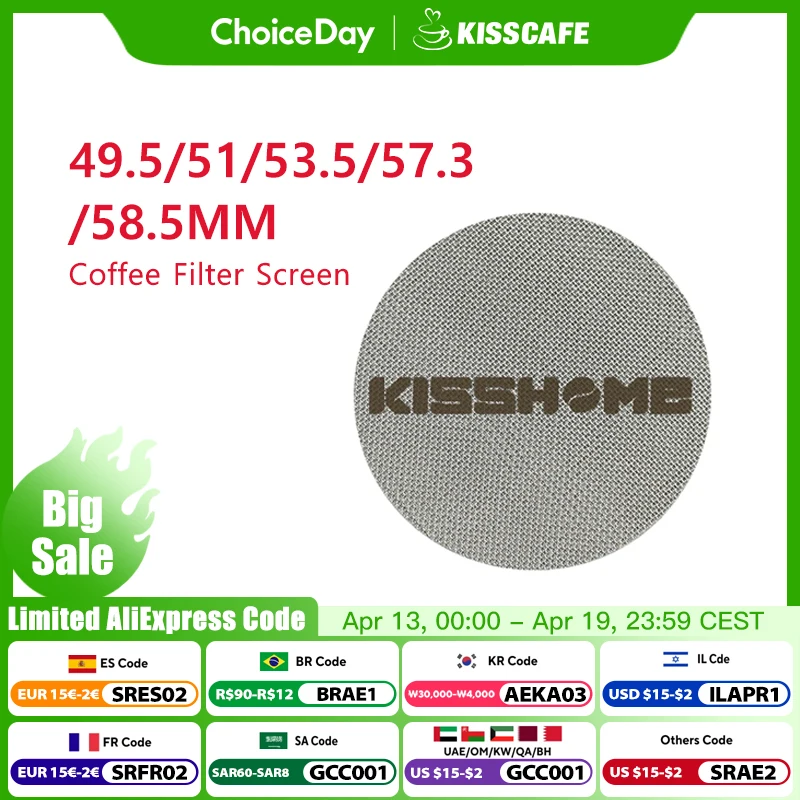 Espresso Puck Screen Filter Screen Mesh Plate Portafilter Reusable Coffee Making For Espresso Machine Accessories Barista Tools