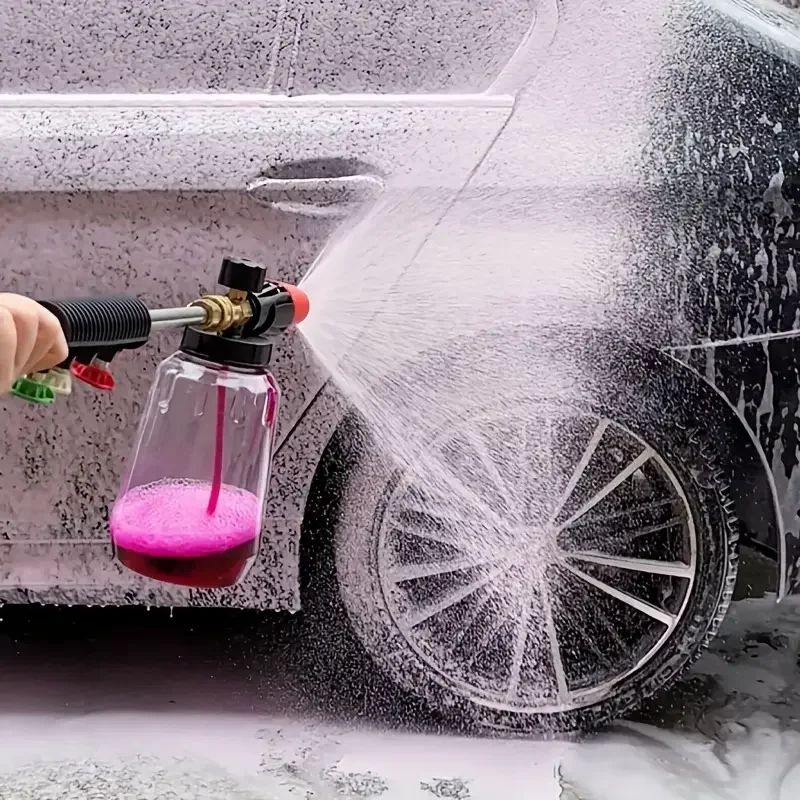 3800PSI Foam Cannon for Nilfisk KEW, G1/4 Thread Connect Adjustable Snow Foam Sprayer for Car Detailing & Commercial Cleaning 5