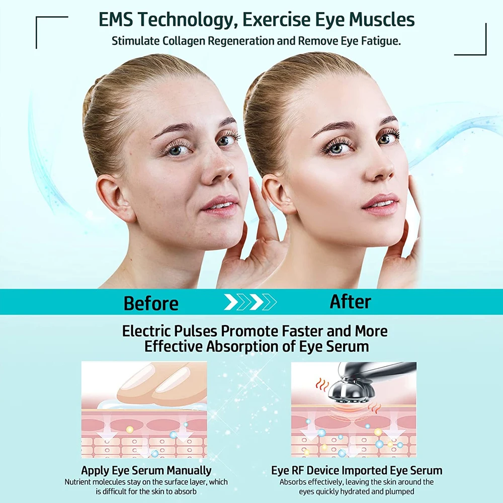 Microcurrent Facial Device RF Radio Frequency Eye Skin Tighten & Anti