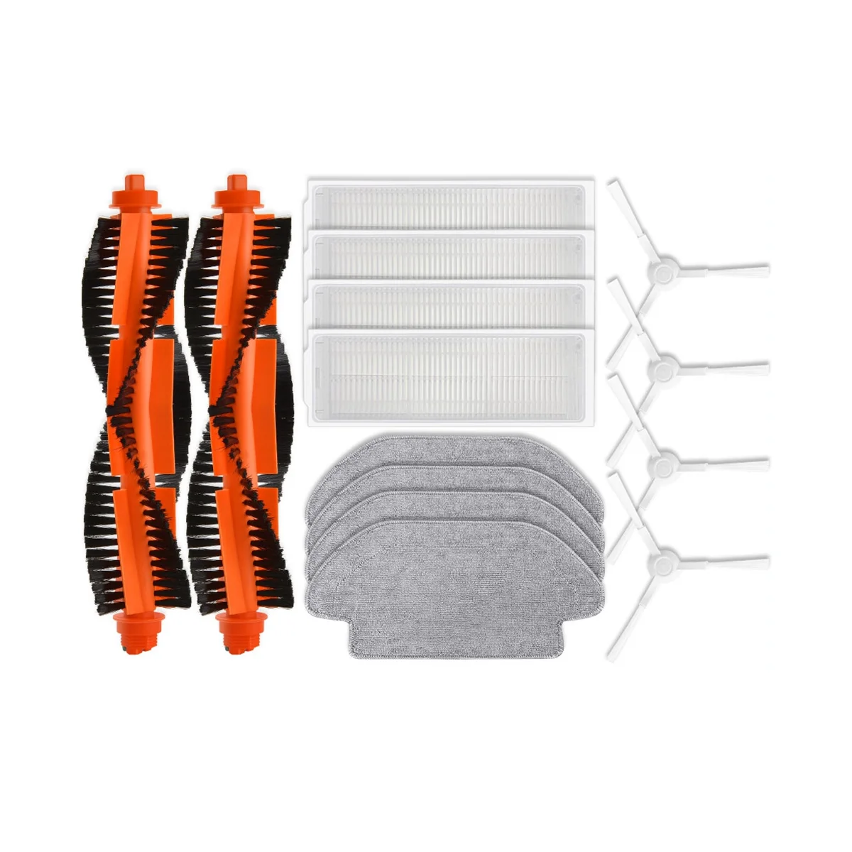 

Запчасти для робота-пылесоса Xiaomi S10 S12 B106GL, сменные детали, аксессуары, основная боковая щетка, фильтр НЕРА, насадка на швабру