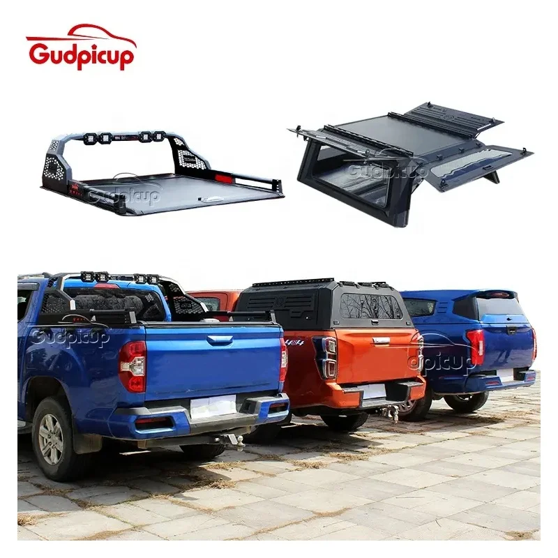 

4x4 Pick Up Lightweight Steel Pickup Truck Canopy Topper Camper for Toyotas Hilux Ford Ranger F150 Dmax