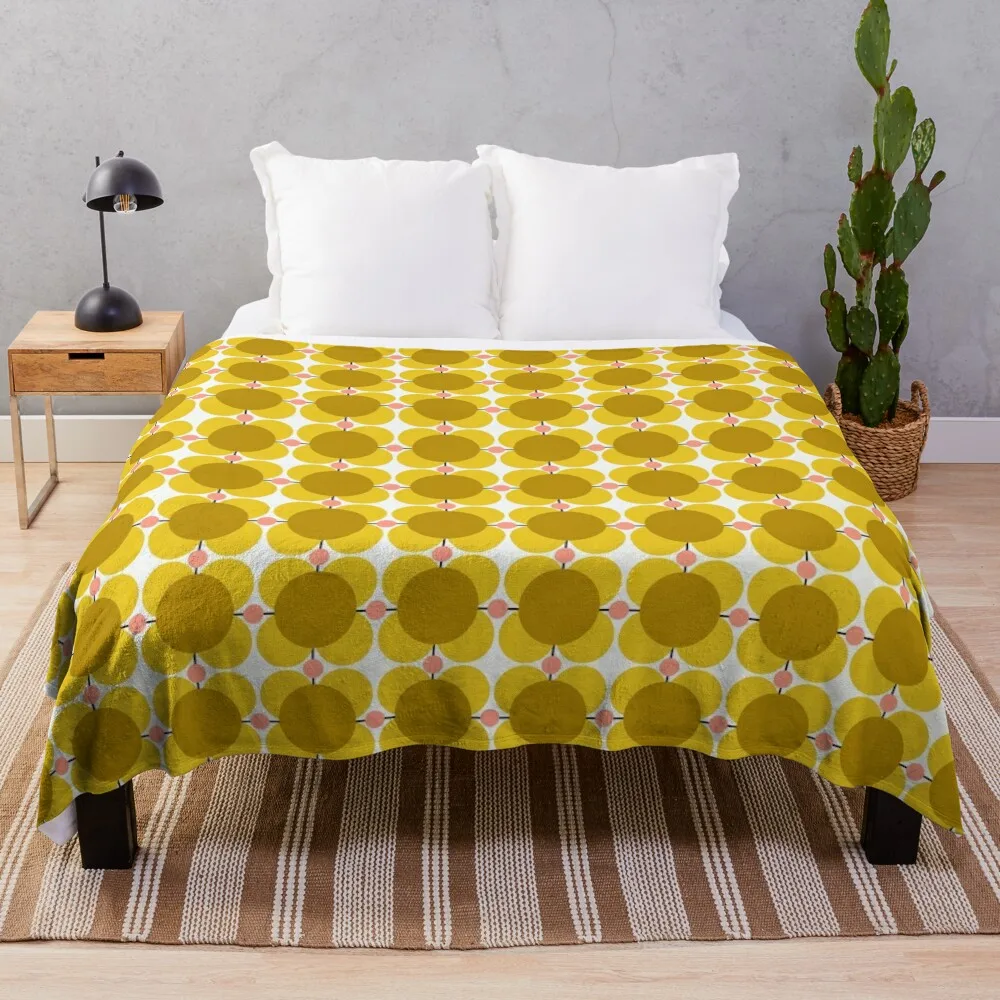 

orla kiely, atomic flower Throw Blanket Heavy Blanket Sofas