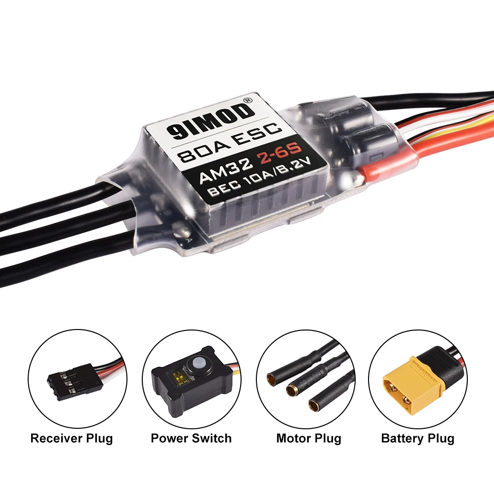 9IMOD RC ブラシレスコンボ AM32 80A ESC ブラシレス 3542 1850