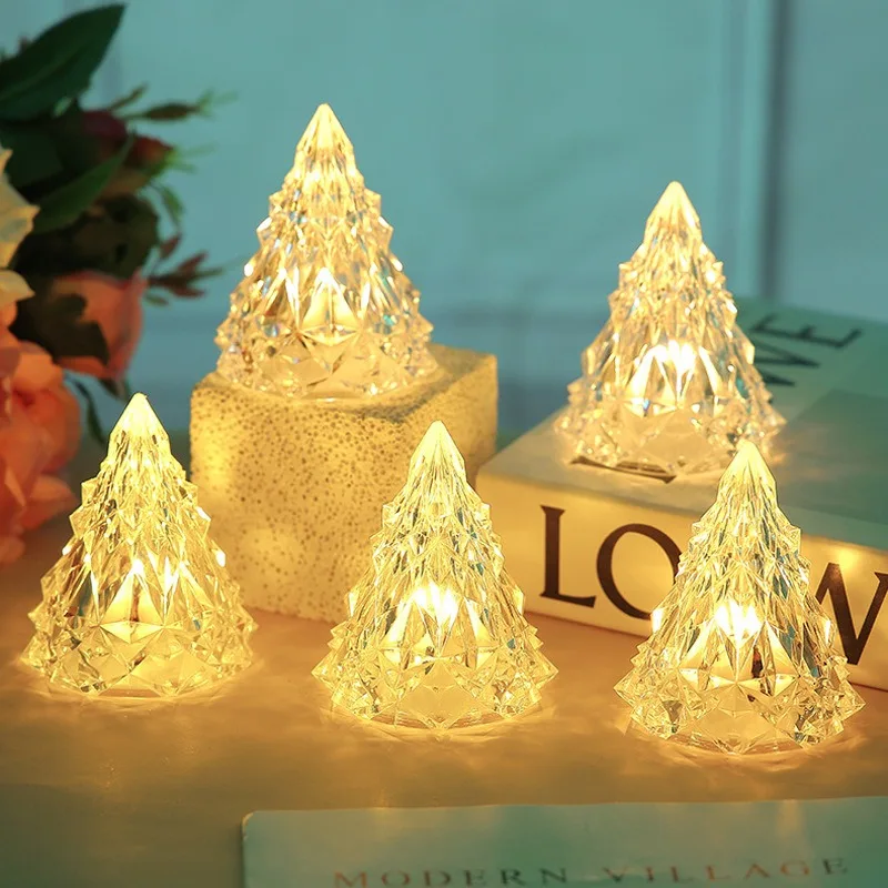 1/3/5Pcs Christmas Decoration 16CM Luminous Christmas Tree Ornament Gift