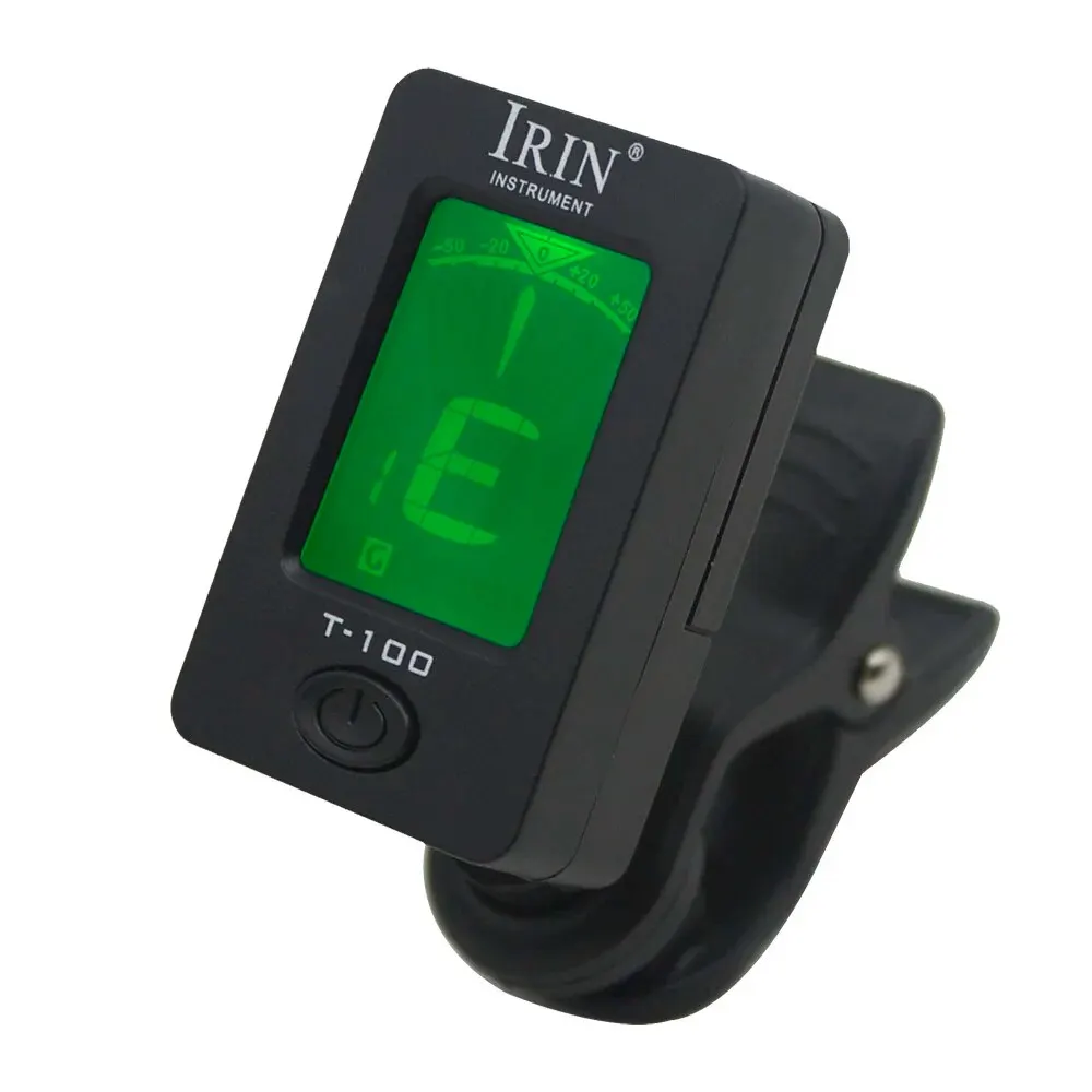 IRIN Guitar Tuner T-400 Digital Clip-On Tone Tuner for Electric Ukulele Bass Violin Universal 360Degree Rotatable Sensitive