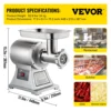 VEVOR 850W Electric Meat Mincer Chopper 122 Kg/H 250KG/H Food Processors Appliances Commercial Mincer Machine for Kitchen Tool ﻿ 4