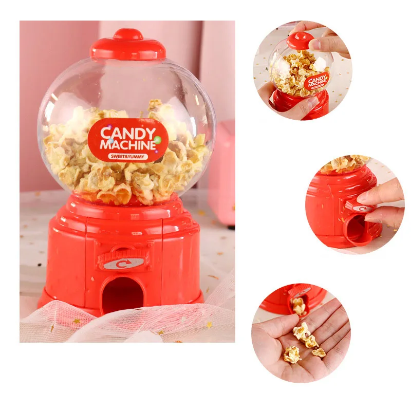 Cute Sweet Mini Candy Machine Kids Bubble Gift Children Bank Toys Dispenser Gumball Coin Saving Box Piggy Bank Home Decor