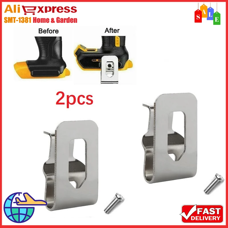 

2 Pcs Belt Clip Hooks For-DeWalt18V 20V Drill Driver N268241 N169778 DCD980 Herramientas-Ferramentas Hand Tools