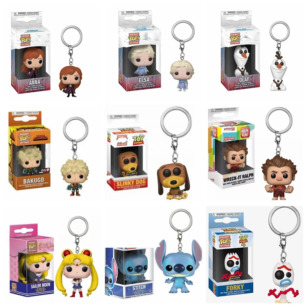 thumbnail image 4 of FUNKO POP Frozen Llavero Toy Story Wall-E Minions Dragon Ball Naruto One Piece Figura de acción Juguete L02 Regalos para niños, 4 of 5
