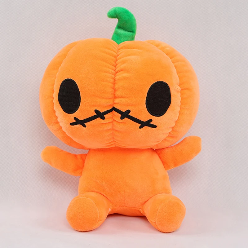 30cm Halloween Stuffed Pumpkin Plush Toy Small Pumpkin Figurine Throw Pillow For Halloween Party
