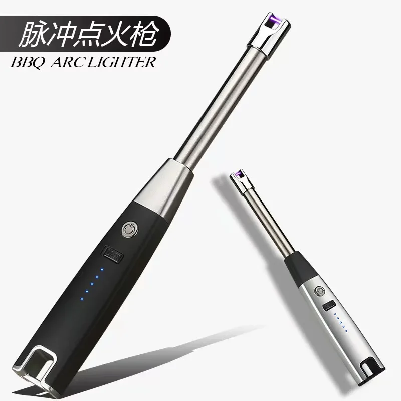 Description Picture 2 of itemWindproof Usb Rechargeable Lighter With Power Display, Arc Ignition Gun, Kitchen Igniter, Gas Stove, Barbecue, Ignition Tool