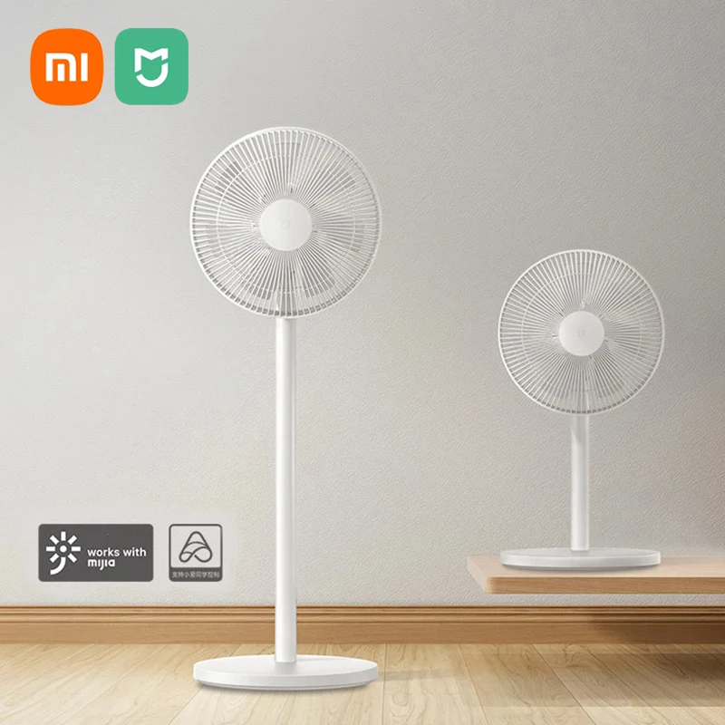 Wireless Floor Fan XIAOMI MIJIA Floor Fan Smart AC Frequency Conversion Strong Wind Low Noise Electric Standing Fan APP Wireless Control Timing